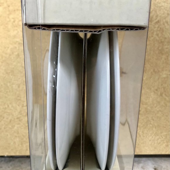 Pier 1 Celebration STAR Plates Set 4 Salad Dessert New NIB Red Green Purple Blue - Picture 3 of 4